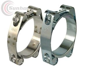 Double bots high strength hose clamp