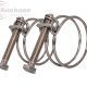 Double wire bolt hose clamp
