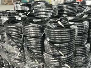 black compressor air hose