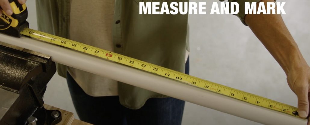 measure and mark pvc pipe