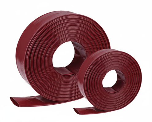 red layflat hose roll packed Heavy duty flat hose