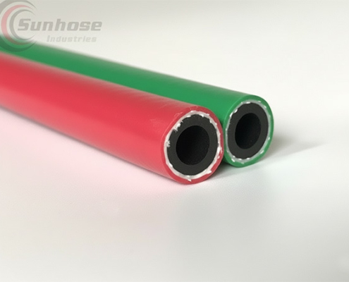 red-green-welding-hose twin welding pvc hose